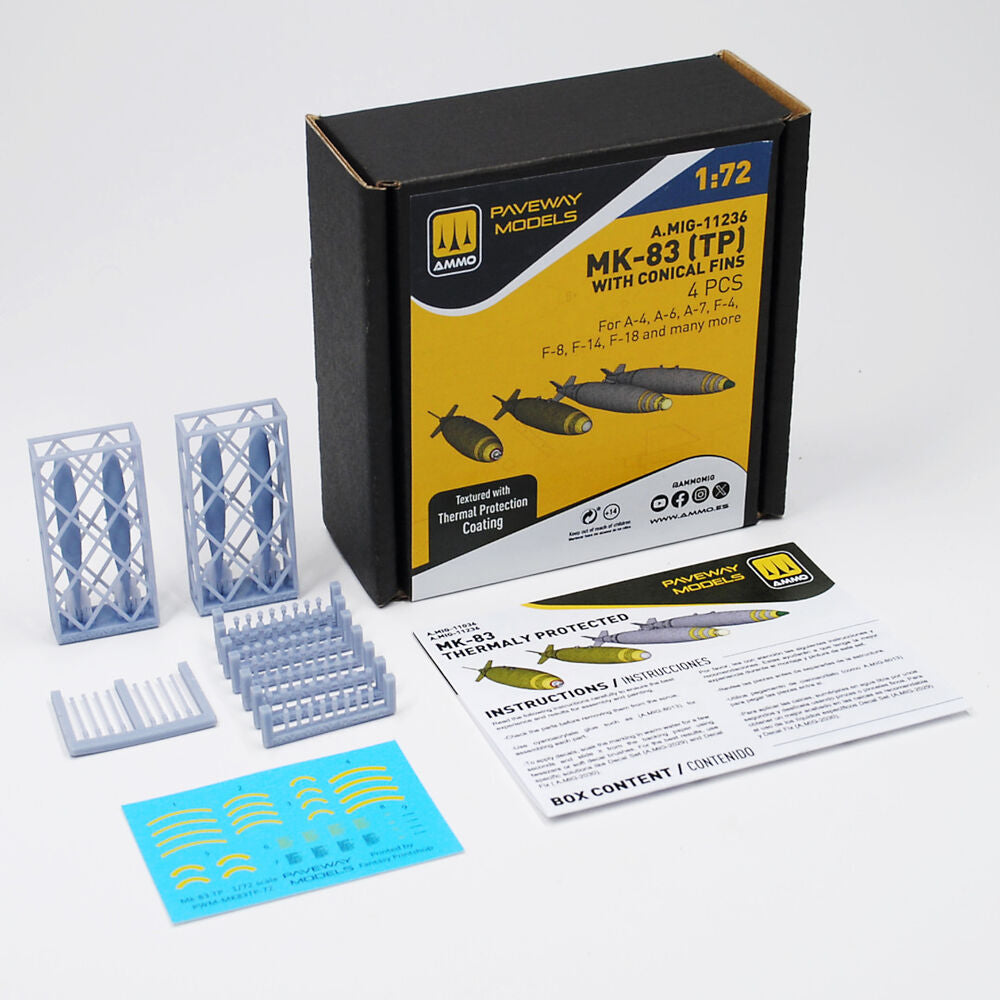 MK-83 with thermal protection and conical fin (4 pcs)
