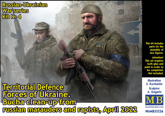 Russian-Ukrai Warseri,Kit No4.Territ DefForc Ukrai.Bucha cle-up mara rapiApr22