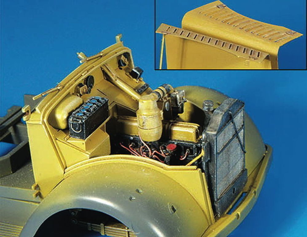 Opel Blitz Motor für Tamiya Bausatz