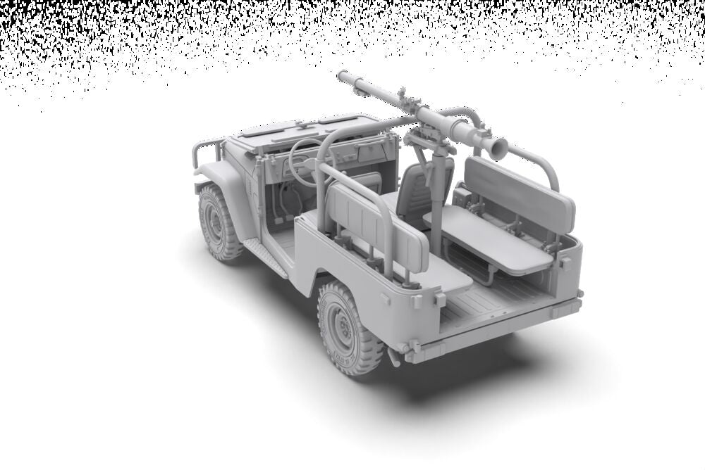 FJ43 Pickup with SPG-9.  RECOILLESS GUN