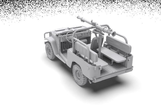 FJ43 Pickup with SPG-9.  RECOILLESS GUN
