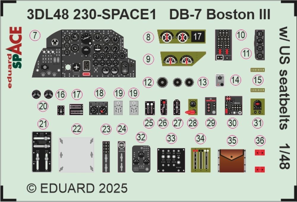 DB-7 Boston III w/ US seatbelts SPACE  HKM
