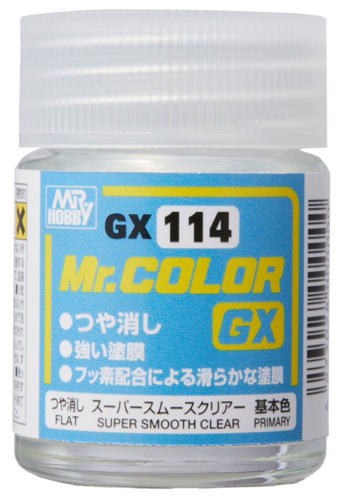 Mr Hobby -Gunze Mr. Color GX Super Smooth Clear Flat (18ml)