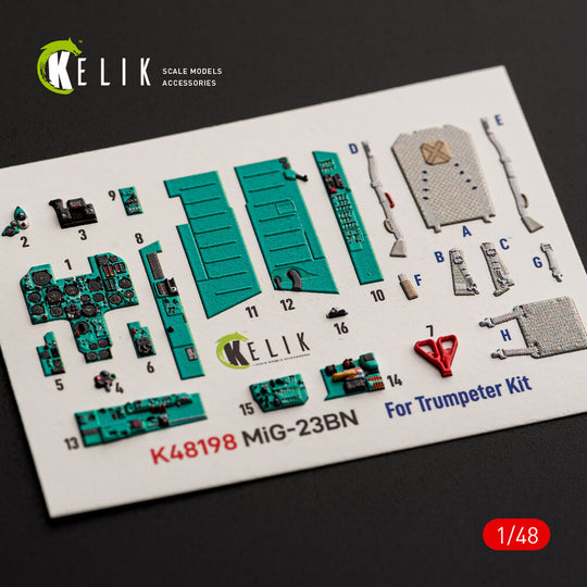 MiG-23BN - interior 3D decals for Trumpeter
