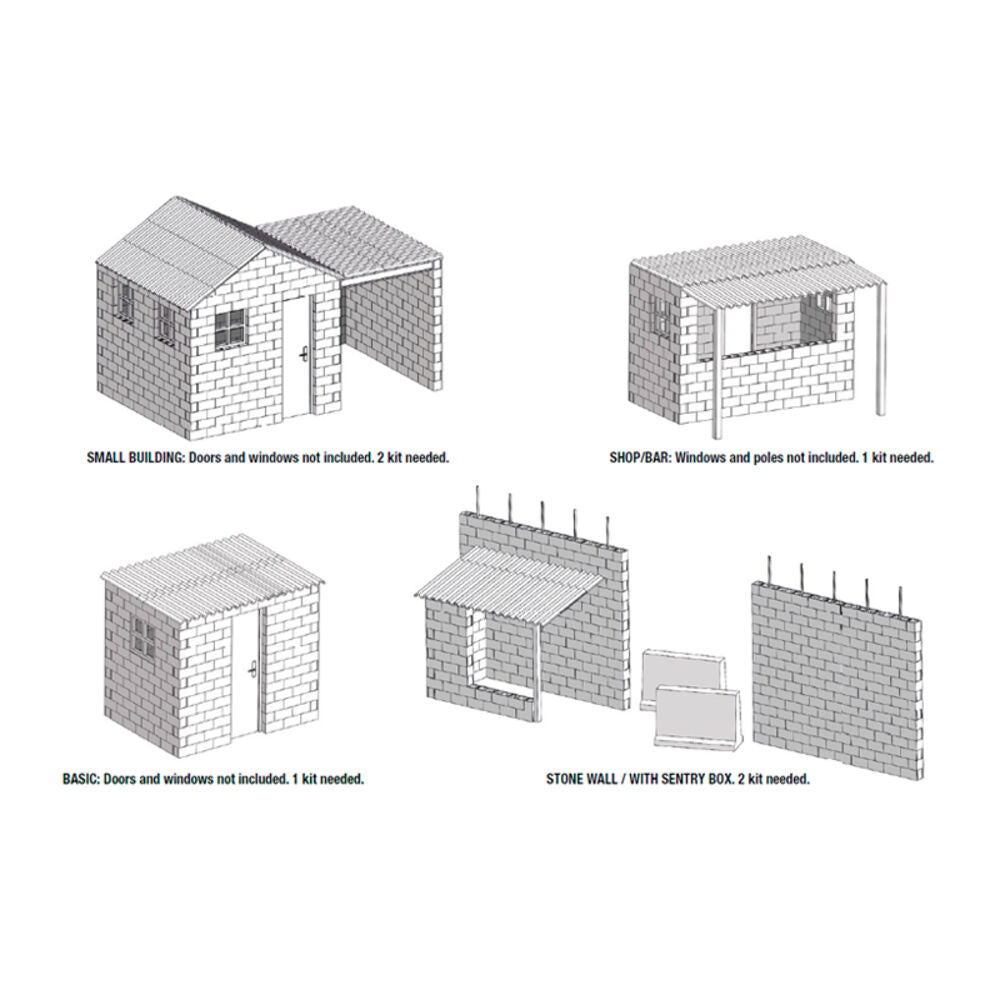 CONCRETE BLOCKS KIT 1/35 Scale