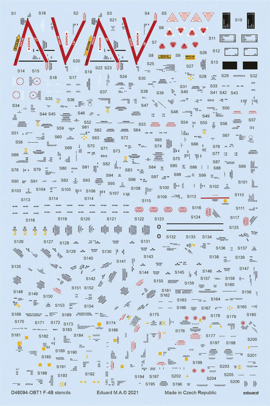 F-4B stencils for TAMIYA
