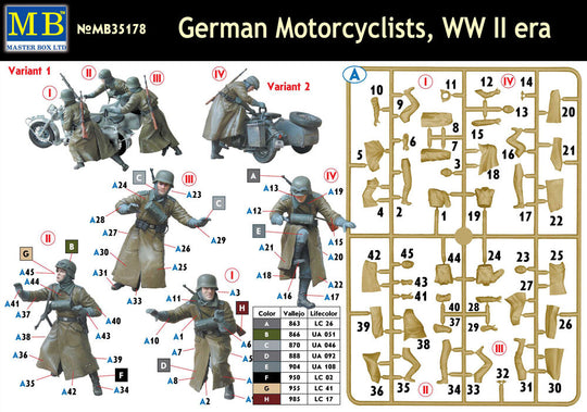 German motorcyclists, WWII era