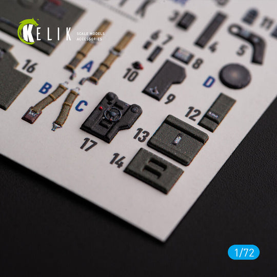 ?-38J Lightning - interior 3D decals for Italeri/Academy kit