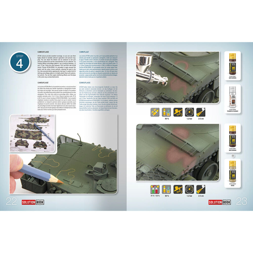SOLUTION BOOK 26 - NATO & BUNDESWEHR Vehicles (English, Castellano, Francais, Deutsch)