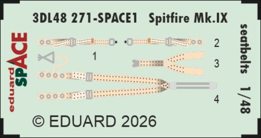 Spitfire Mk.IX seatbelts SPACE