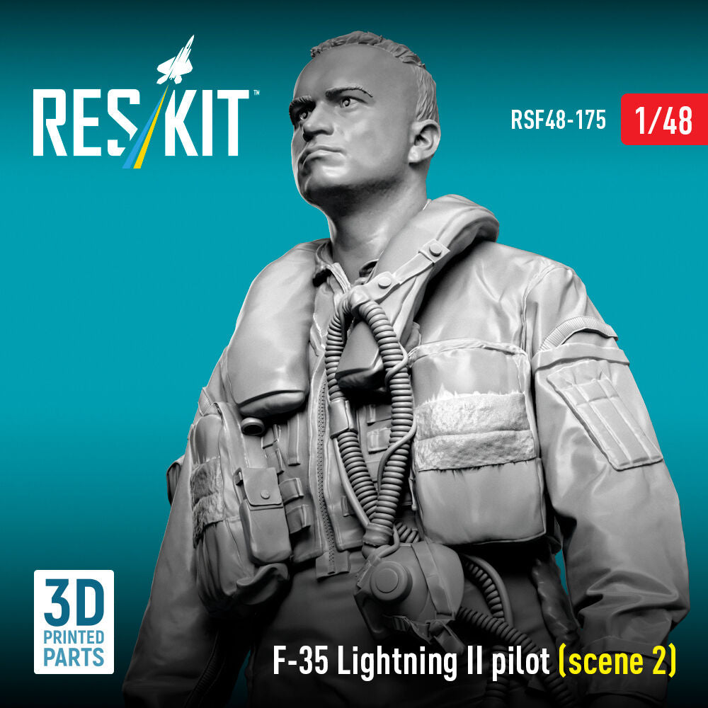 F-35 Lightning II pilot (scene 2) (3D Printed)