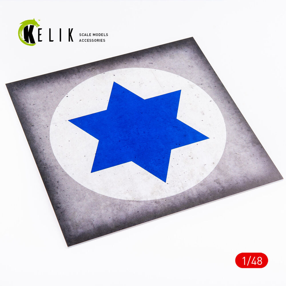 Israel Roundel - Acrylic 3 mm (240 x 240 mm) (190g) (1/72 - 1/48)