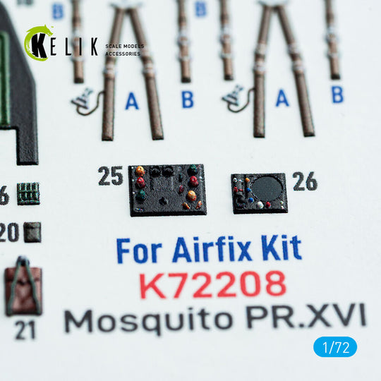 Mosquito PR.XVI - interior 3D decals for Airfix kit