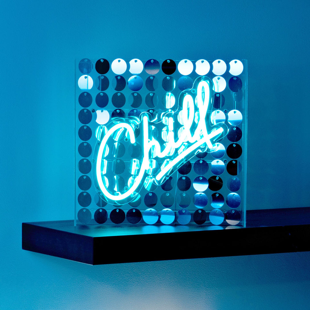 Signography Neon Collection Wall or Mantel Sign - Chill