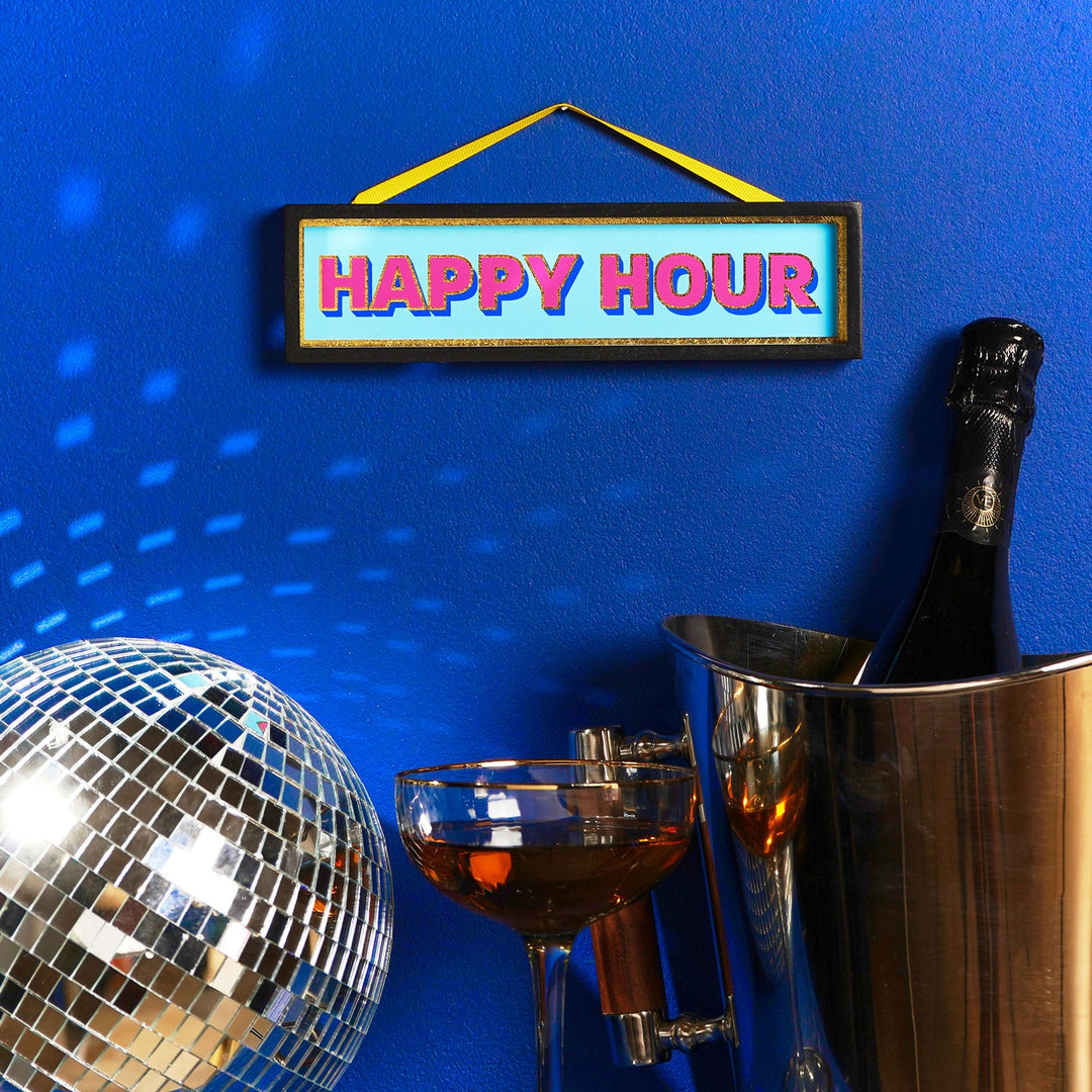 Signography Hanging Plaque - Happy Hour