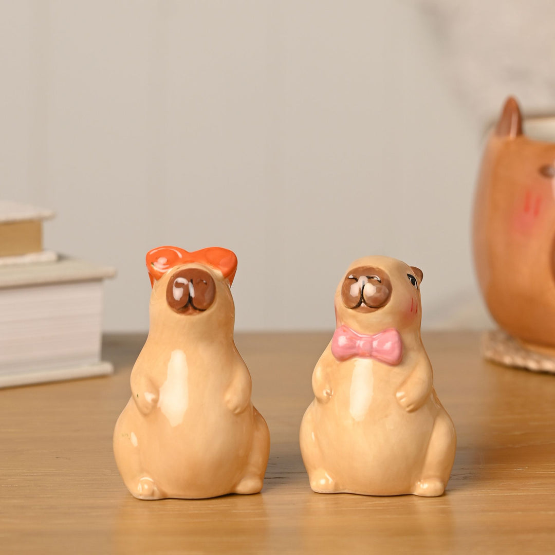 The Feel Good Club Capybara Salt & Pepper Pots
