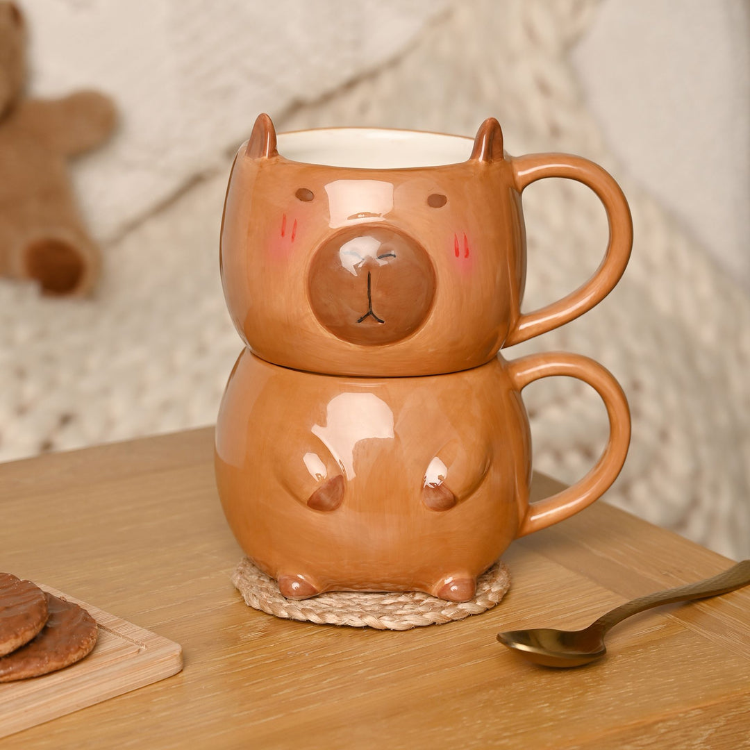 The Feel Good Club Capybara Mug Stack