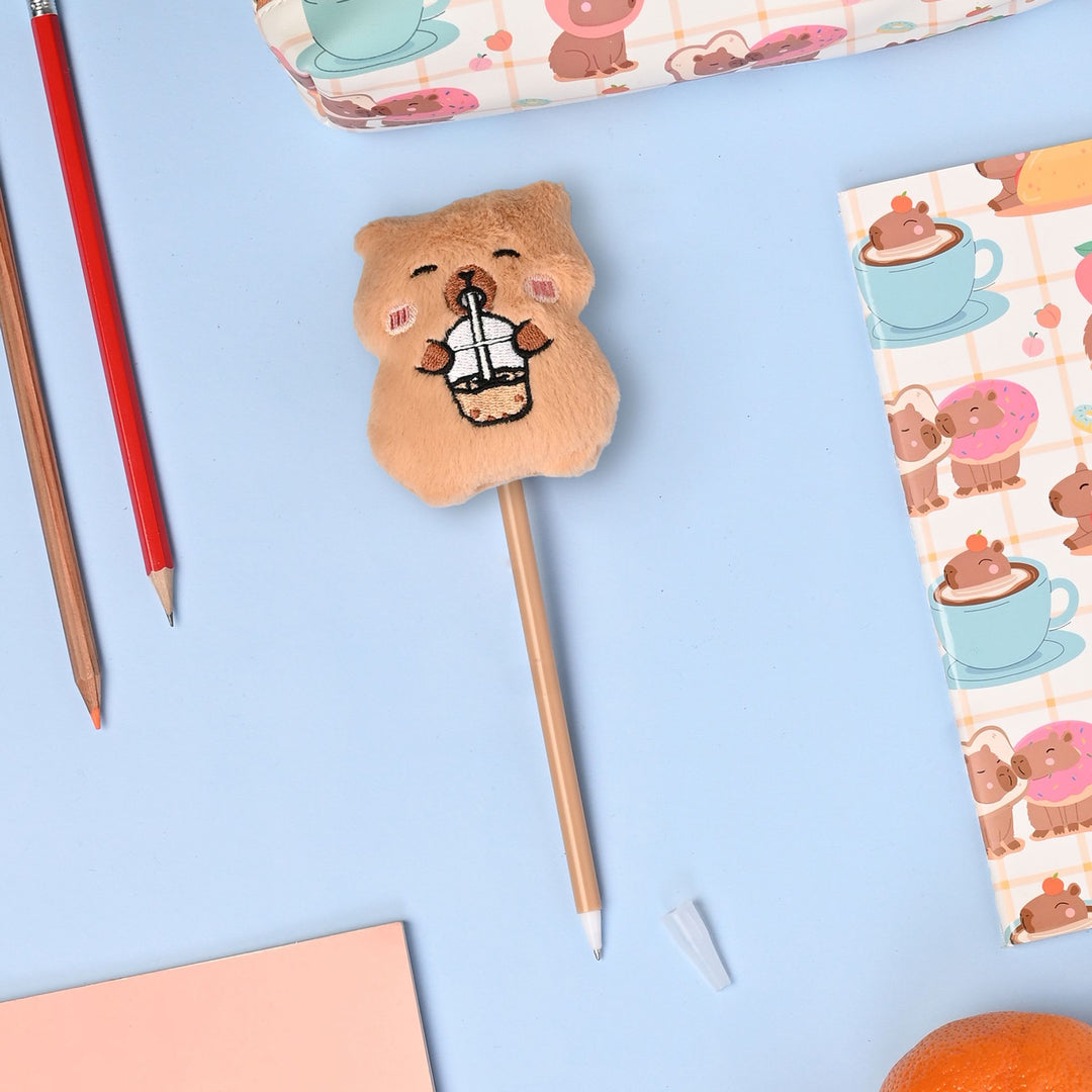 The Feel Good Club Capybara Plushtop Pen