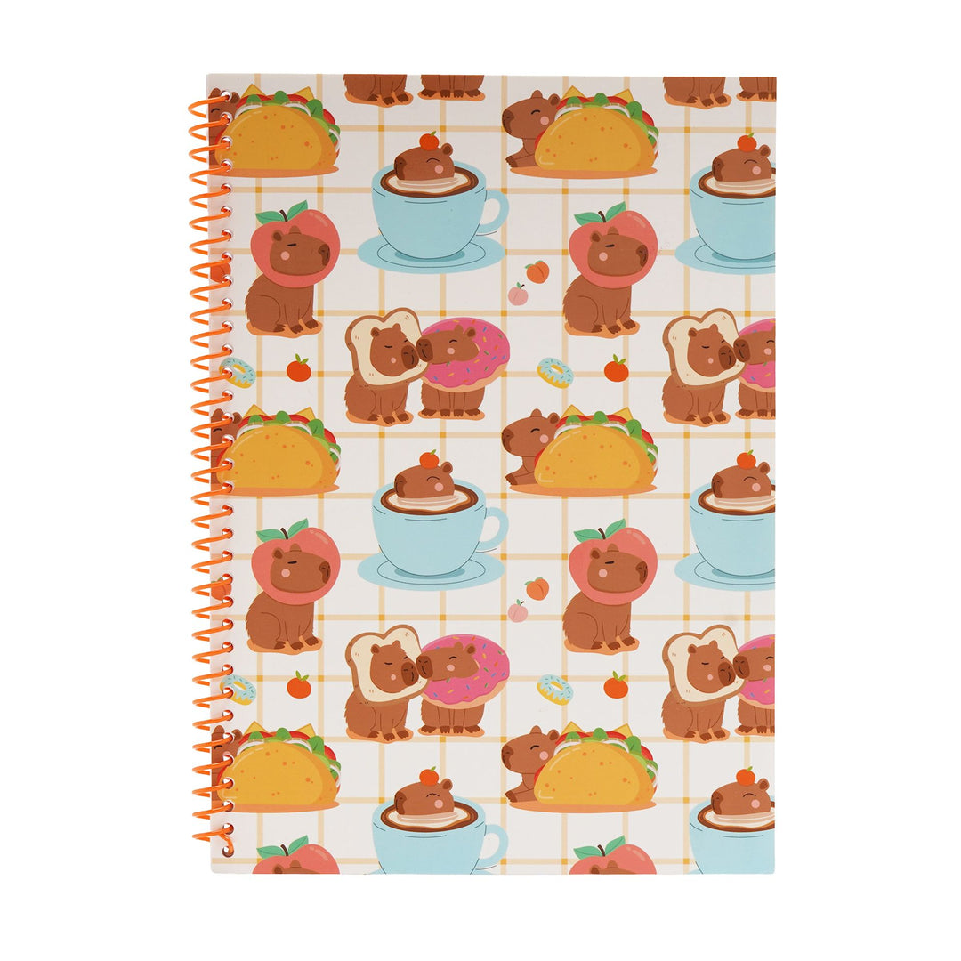 The Feel Good Club Capybara Spiral Soft Cover Notebook