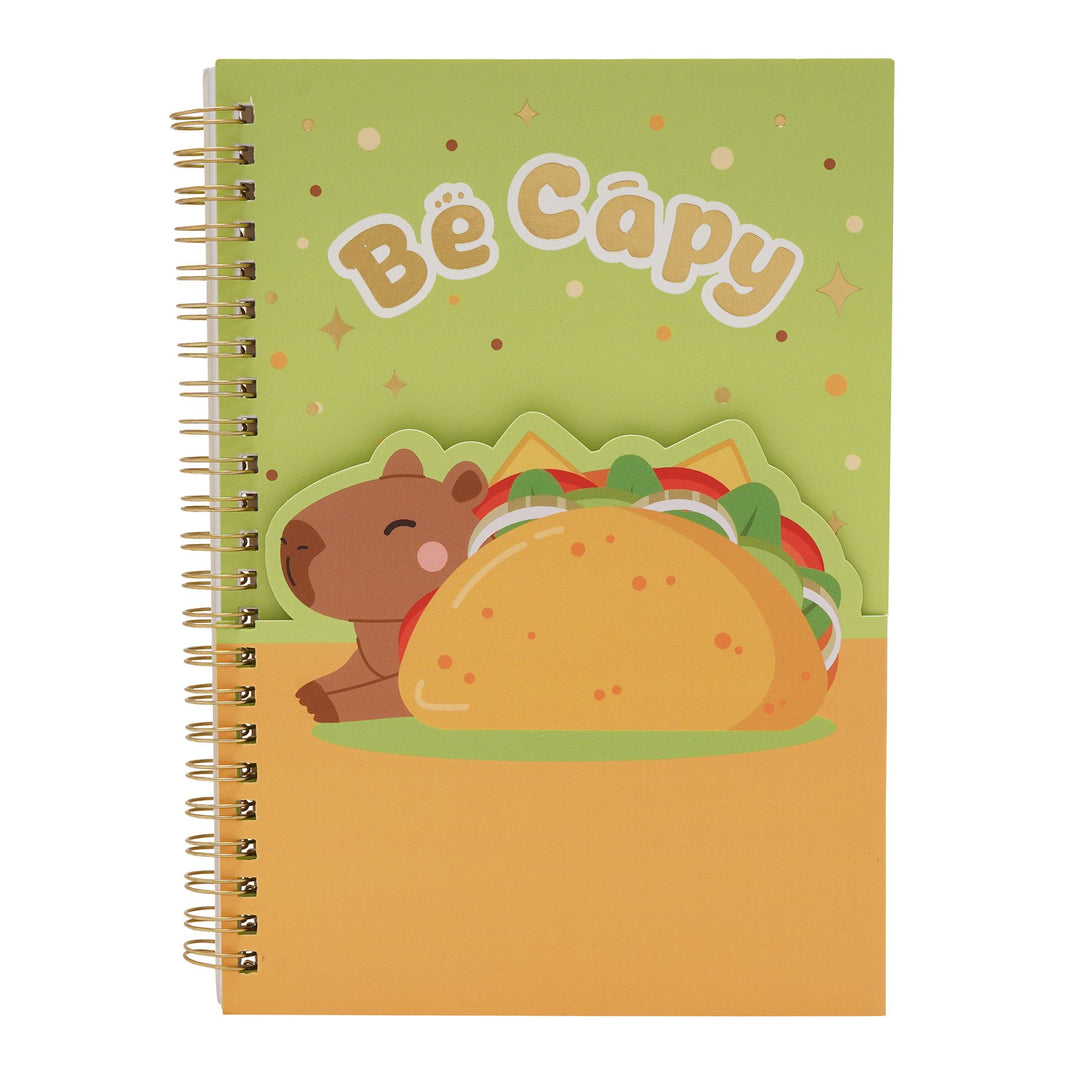 The Feel Good Club Capybara Square Spiral Soft Cover Notebook