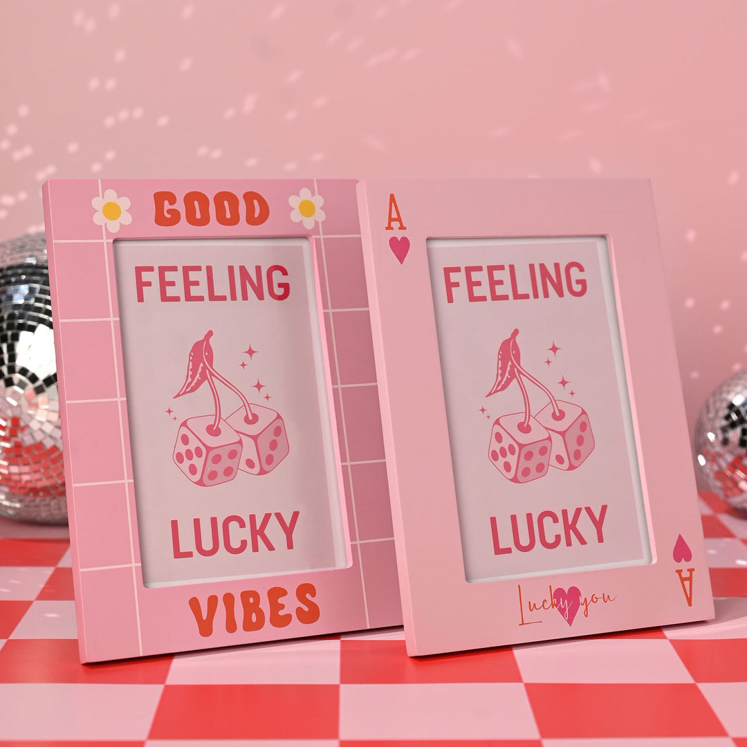 The Feel Good Club 4" x 6" Frames - Lucky You & Good Vibes