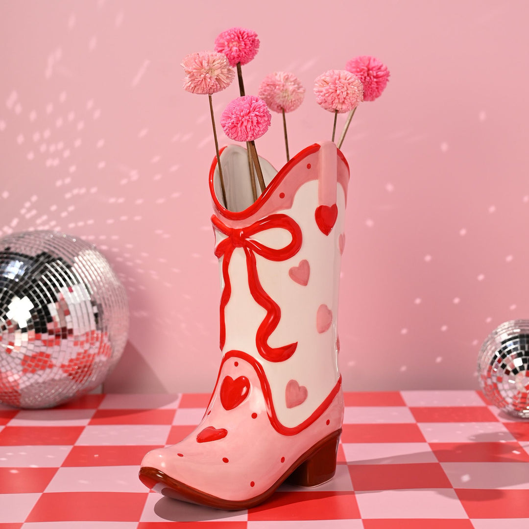 The Feel Good Club Cowgirl Boot Vase