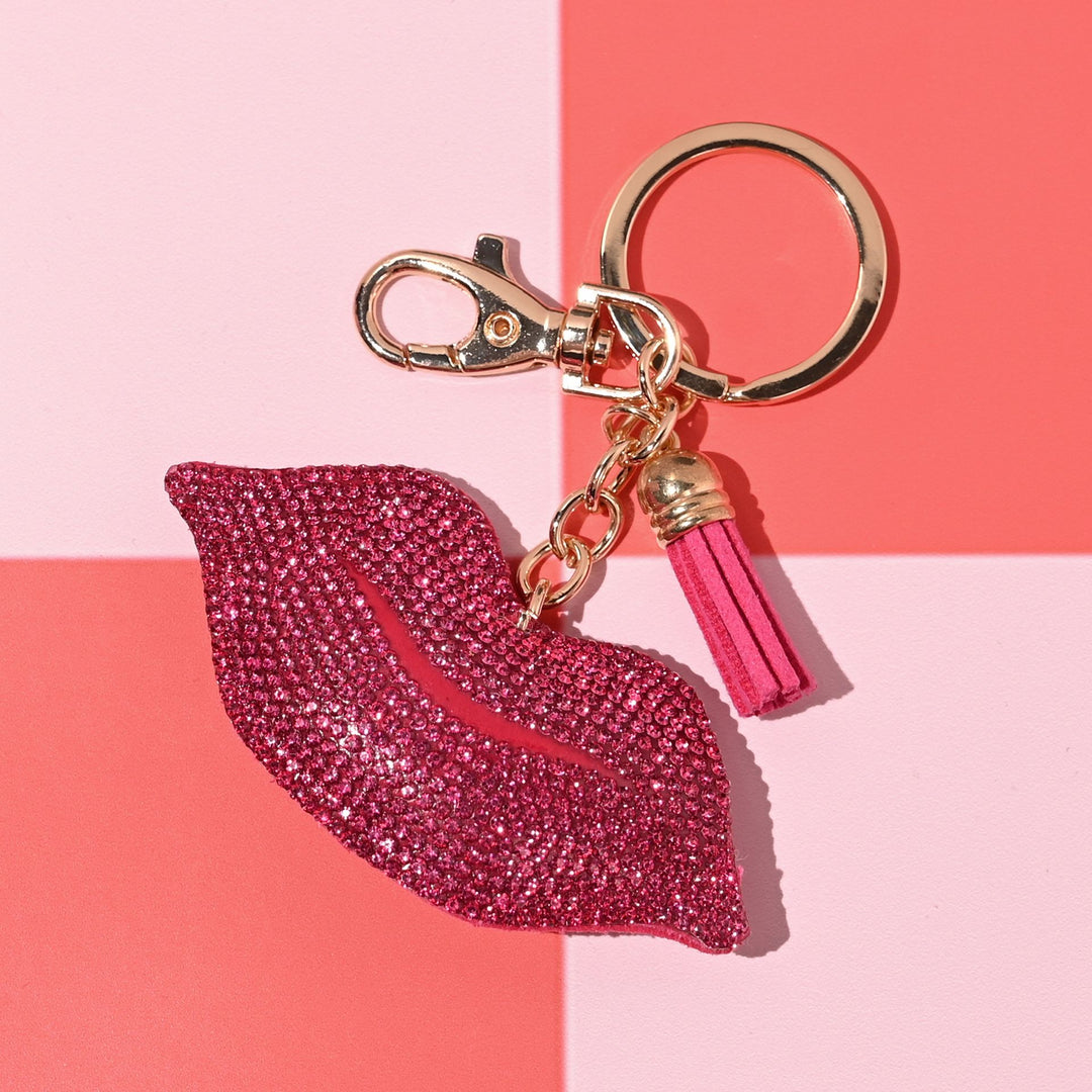 The Feel Good Club Smooch Lips Bag Charm Keyring