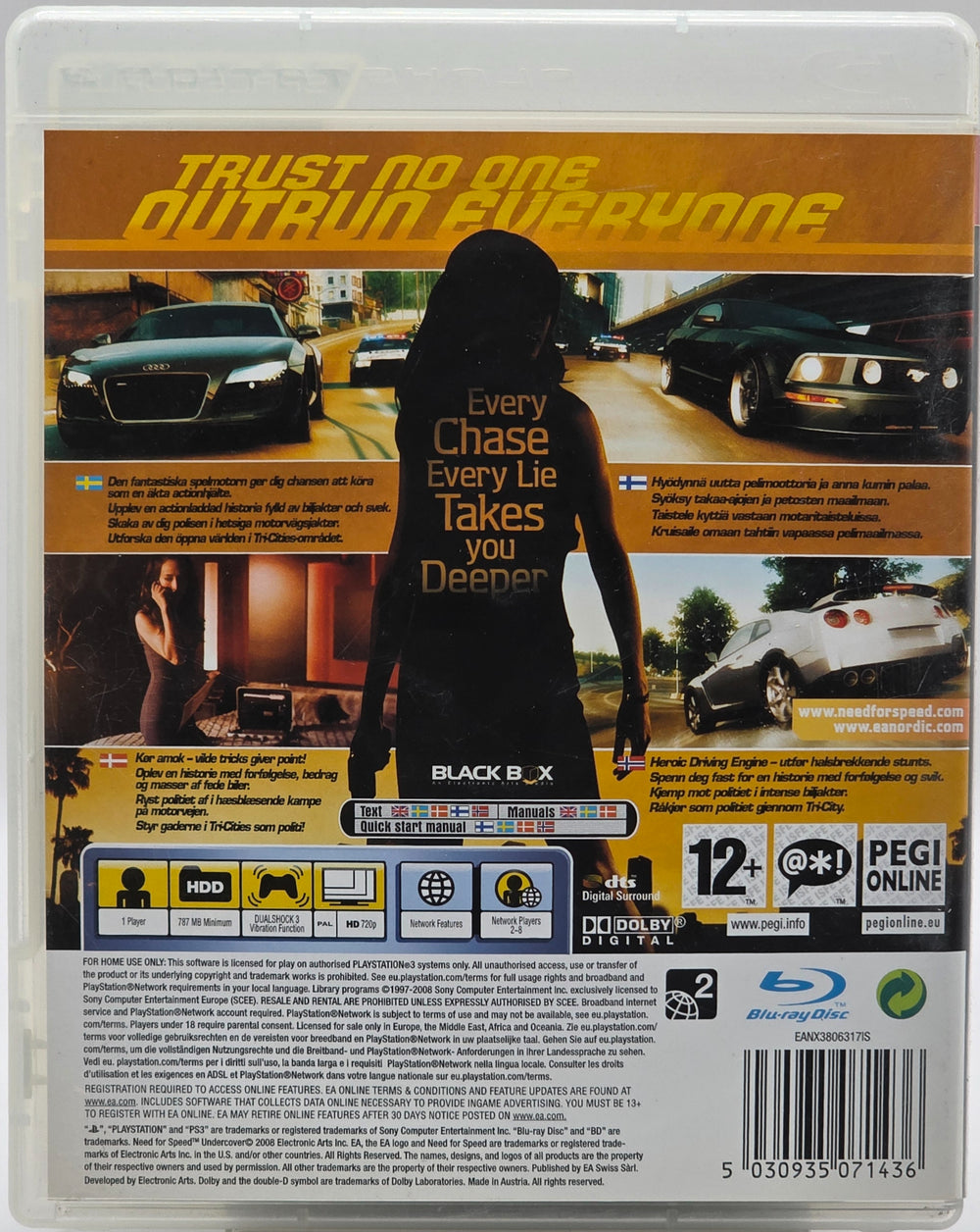 Need for Speed: Undercover. PS3.