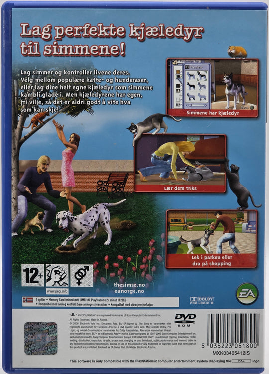 The Sims 2: Dyreliv. PS2.