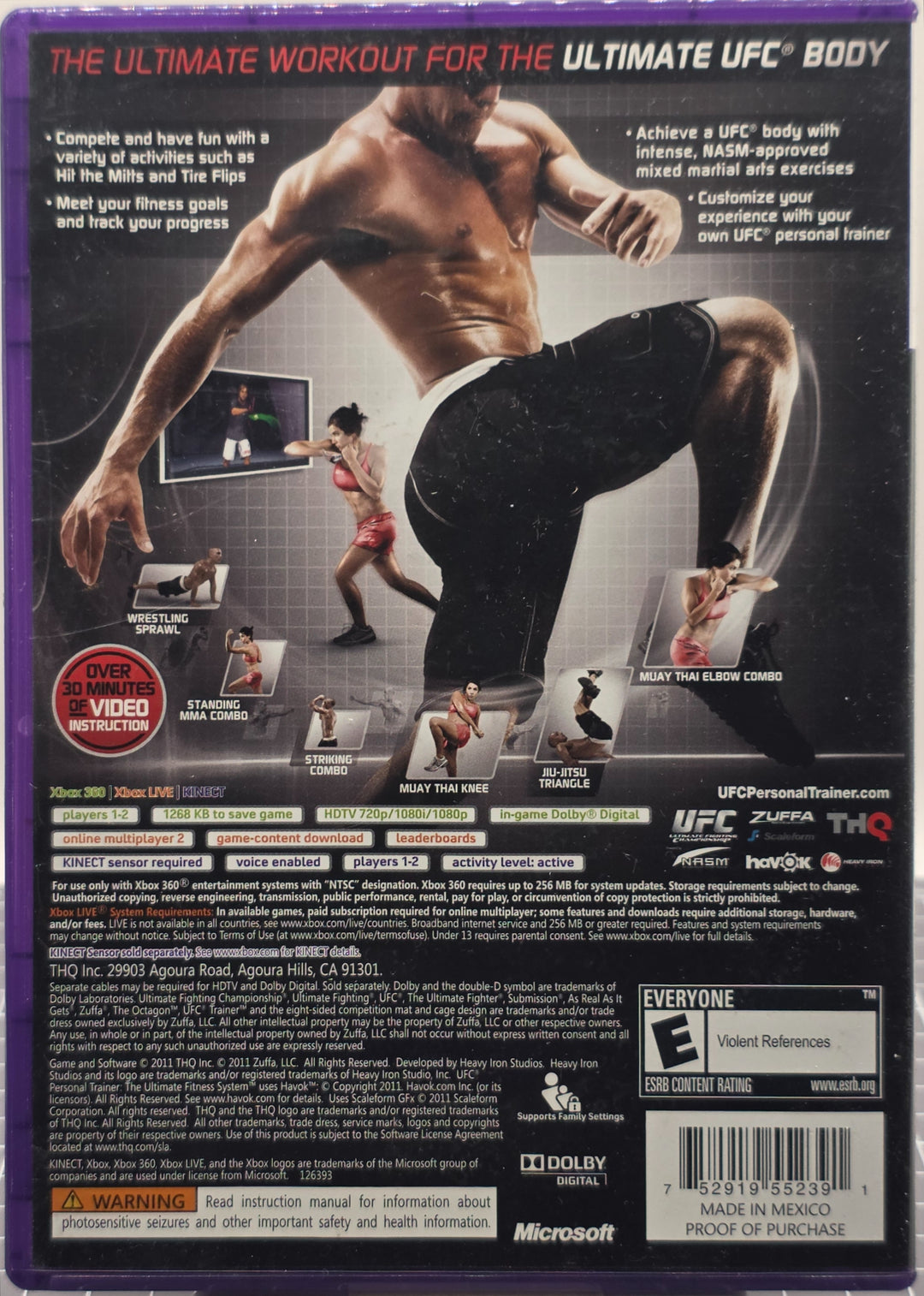 UFC Personal Trainer. Xbox 360.
