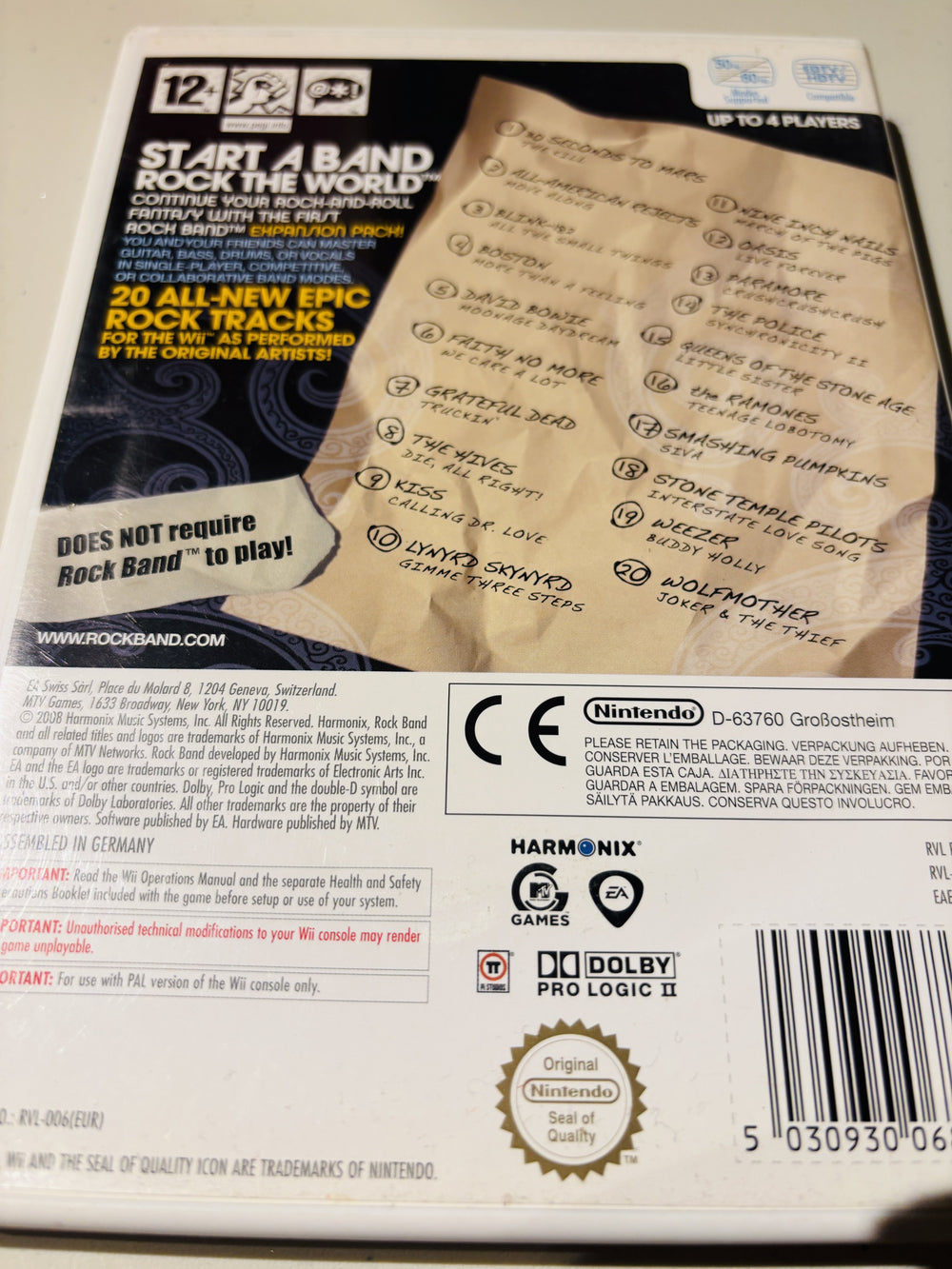 Rock Band Song Pack 1. Wii.