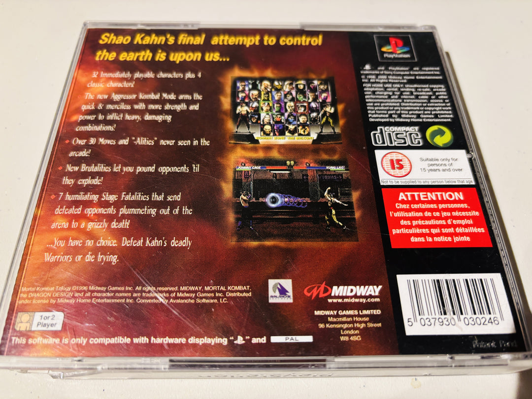 Mortal Kombat Trilogy. PS1.