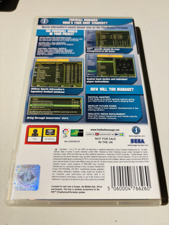 Football Manager Handheld. PSP.