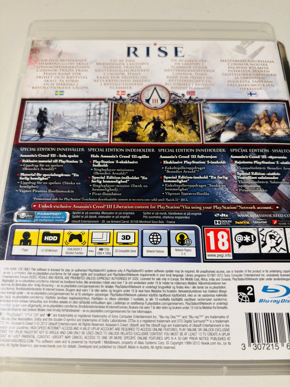 Assassin’s Creed III. PS3.