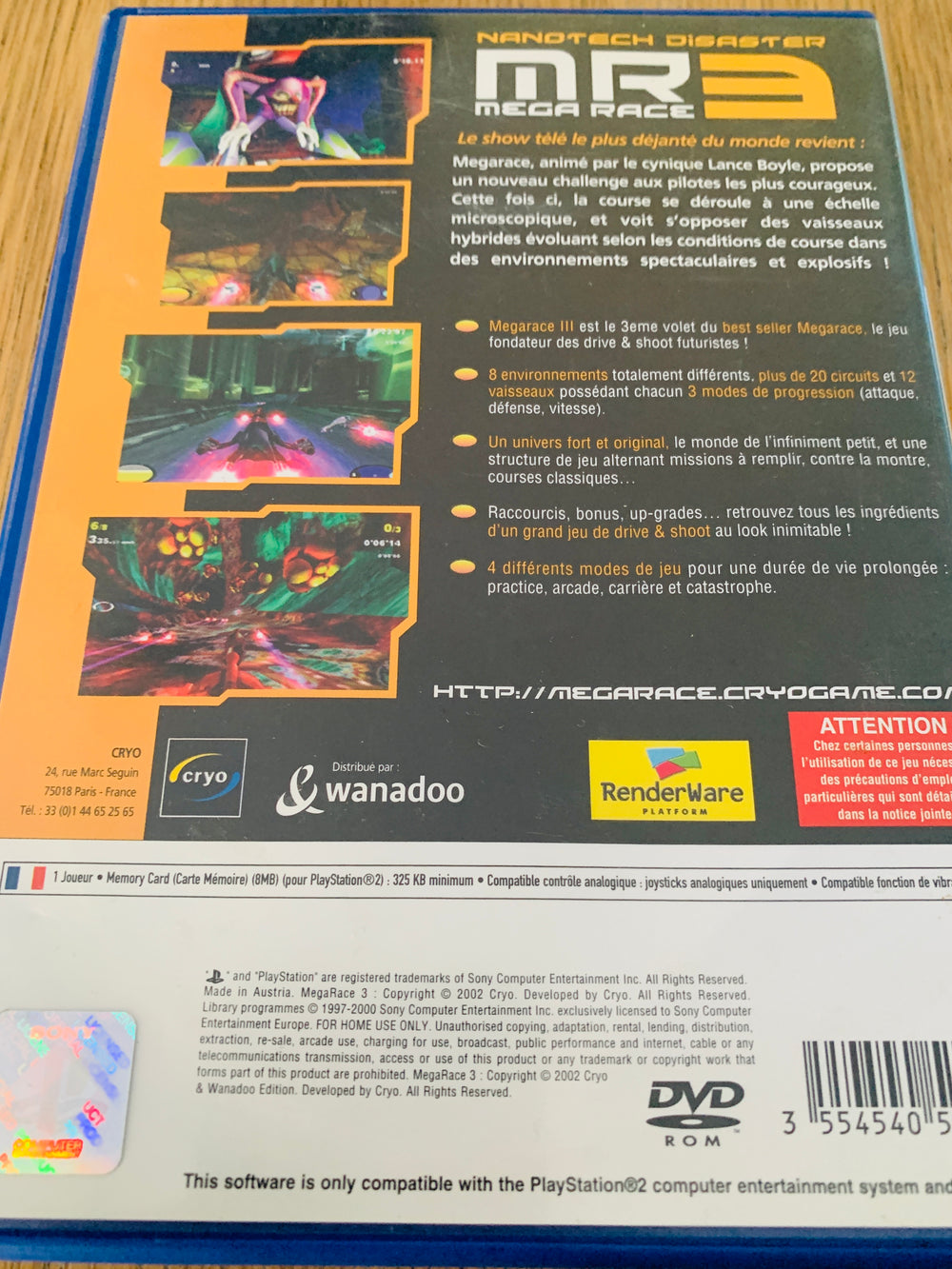 MegaRace 3: Nanotech Disaster. PS2.