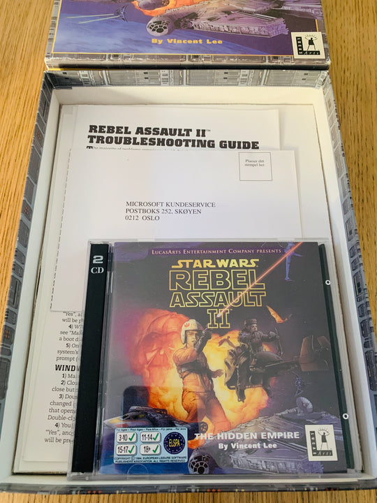 Star Wars: Rebel Assault II – The Hidden Empire. PC Big Box.