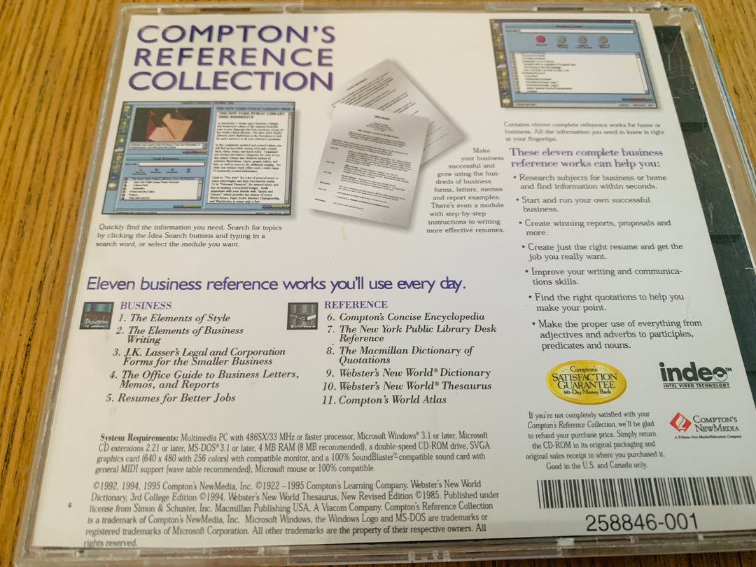 Compton’s Reference Collection 1996. PC
