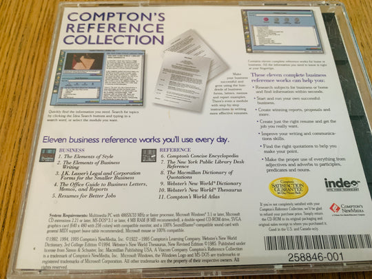 Compton’s Reference Collection 1996. PC