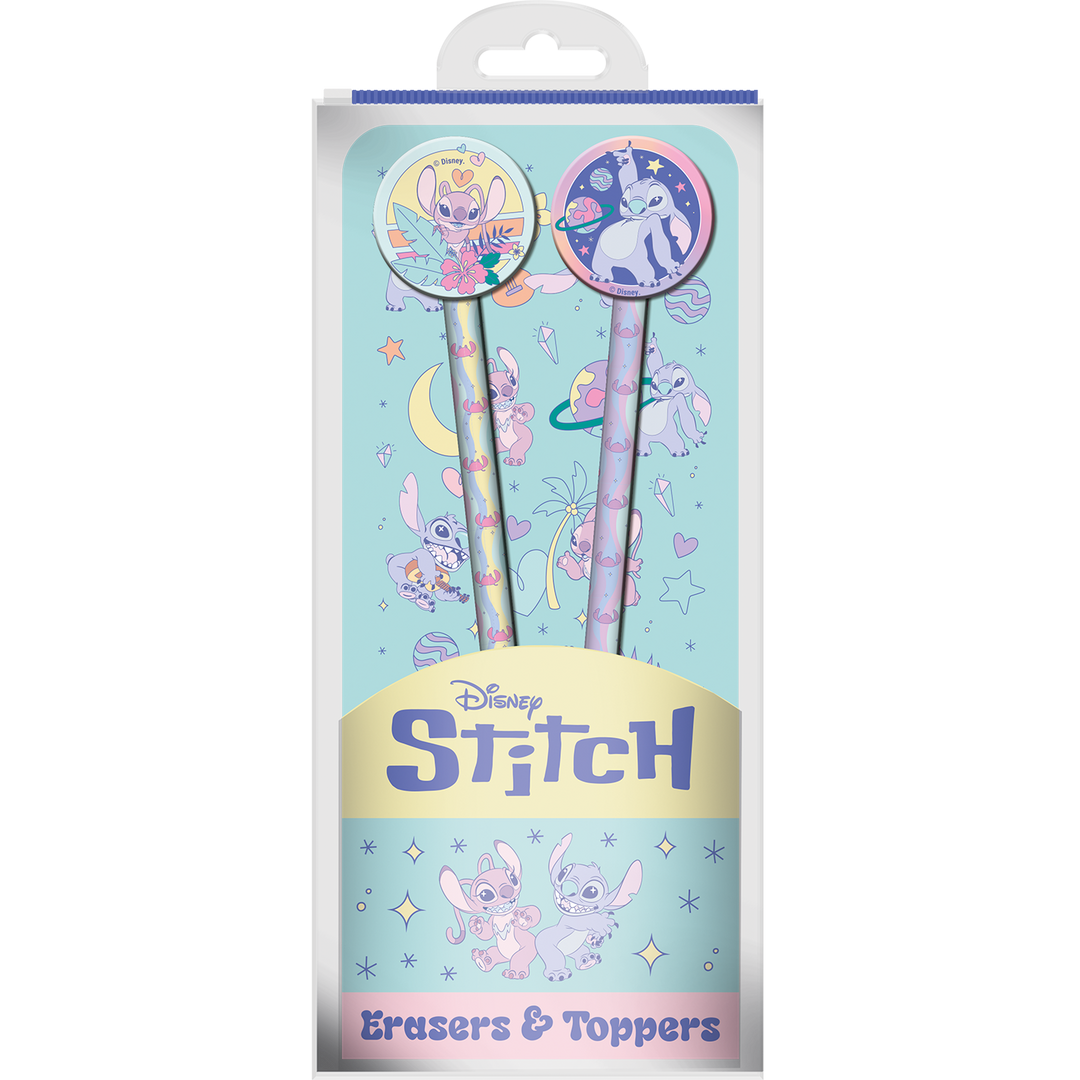 STITCH & ANGEL - Space Rocks - Set of 2 Pencils with Toppers