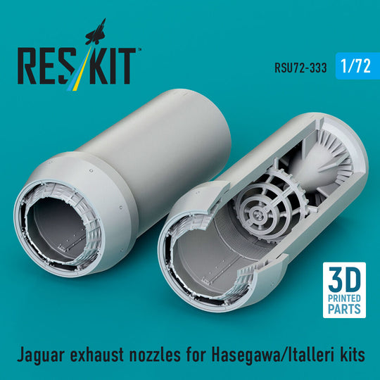 Jaguar exhaust nozzles for Hasegawa/Italleri kits (3D Printed)