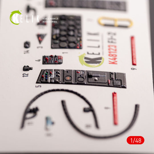 FJ-2 - interior 3D decals for Italeri kit