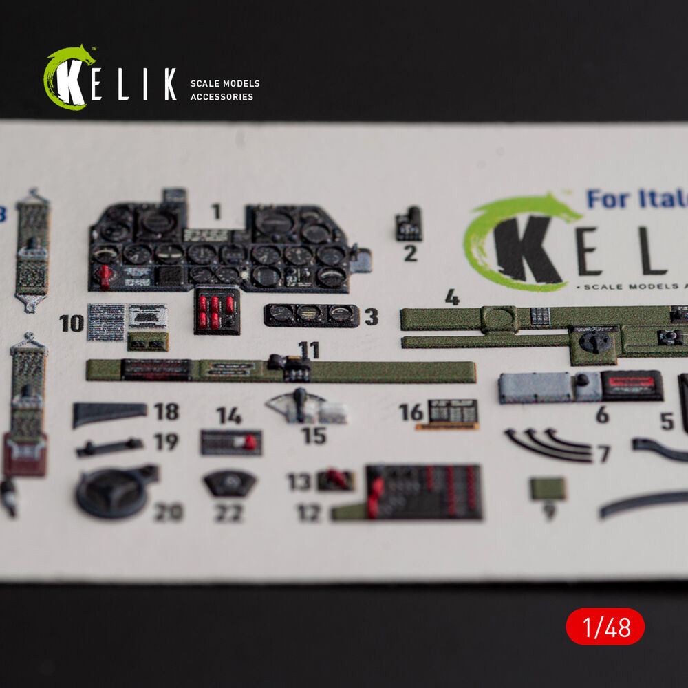 ?-47D Thunderbolt interior 3D decals for Italeri/Academy kit