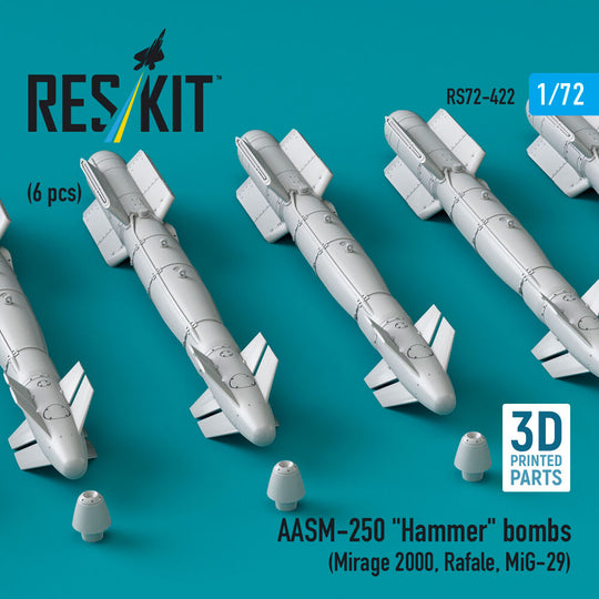 AASM-250 Hammer (6 pcs) (Mirage 2000, Rafale, MiG-29) (3D Printed)