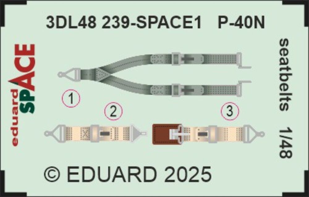 P-40N seatbelts SPACE  EDUARD