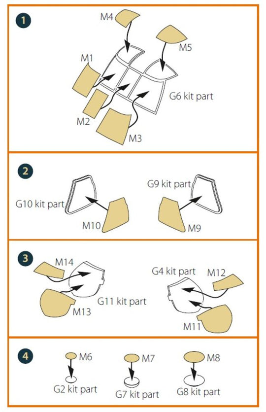 UH-60A, MH-60L painting mask for ICM kit