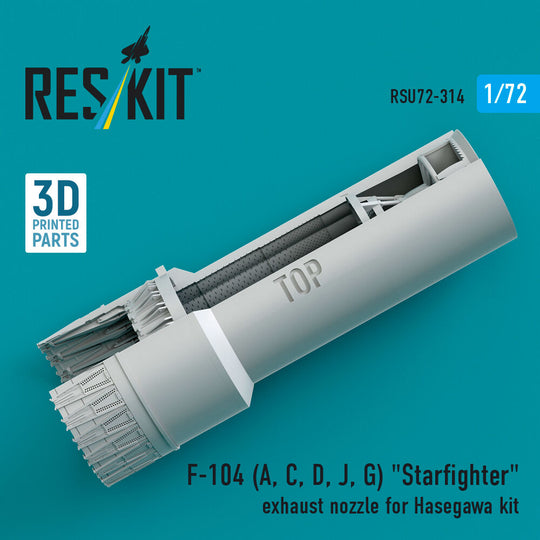 F-104 (A, C, D, J, G) Starfighter exhaust nozzle for Hasegawa kit (3D Printed)