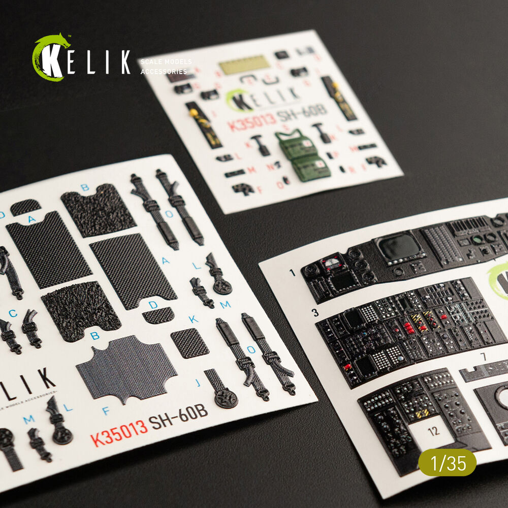 SH-60B interior 3D decals for Kitty Hawk / Zimimodel kit