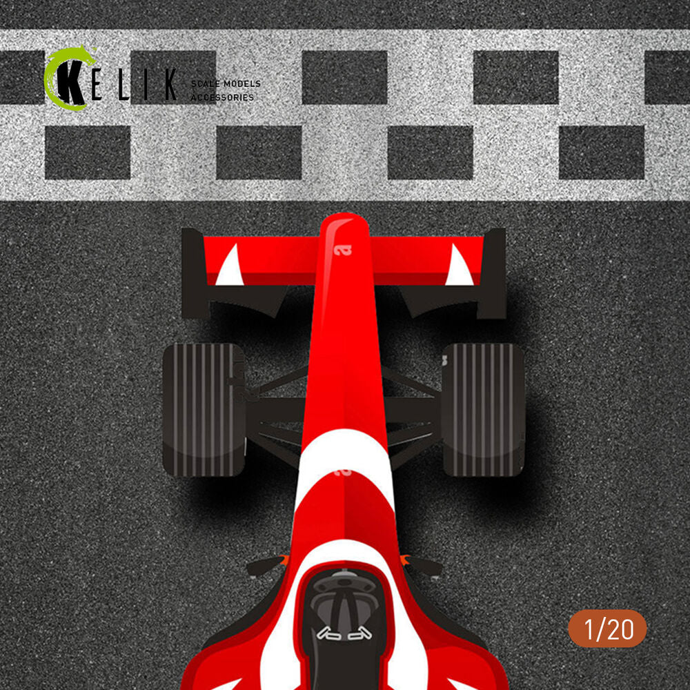 F1 Start Position Base - Acrylic 3 mm (180 x 357 mm) (210 g) (1/20)