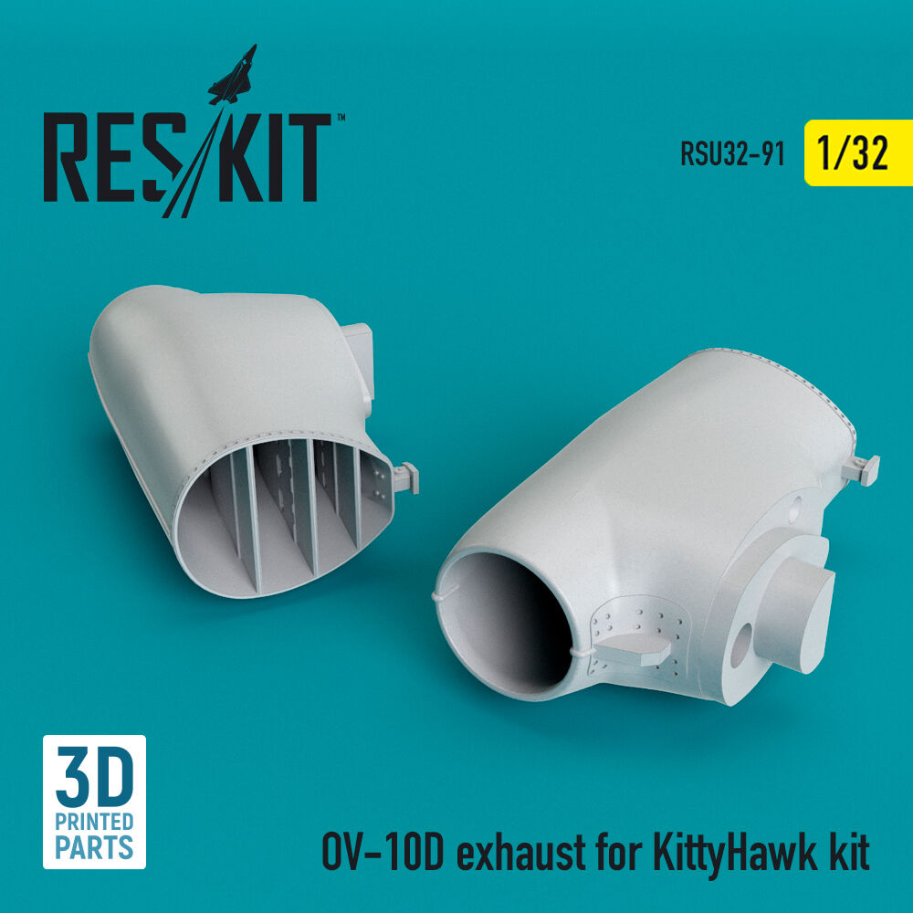 OV-10D Bronco exhaust for KittyHawk kit (3D Printed)