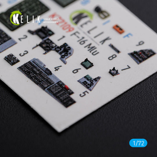 F-16 MLU interior 3D decals for Revell kit